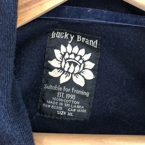 Lucky Brand Y2K navy blue graphic, print, two piece jogger set - Picture 5 of 13